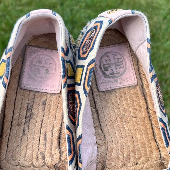 *FLAWS* Tory Burch Cecily Sequin Embellished Espadrilles Flats Size 7.5 - Picture 9 of 9
